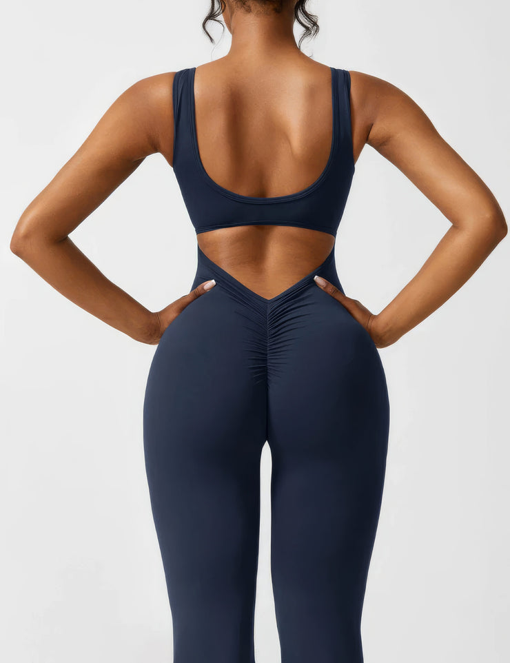 FEY | V-BACK UTFLÄCKD JUMPSUIT