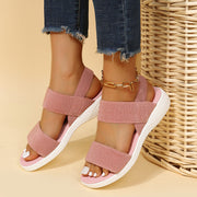 Elaine - Roman Low Wedge afslappet sandal