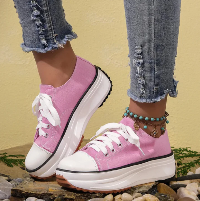 L'AURELIE ROSEMERE PLATTFORM SNEAKERS