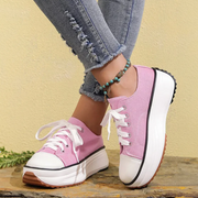 L'AURELIE ROSEMERE PLATFORM SNEAKERS