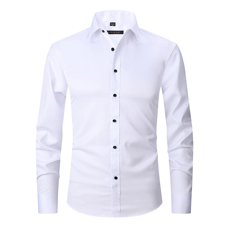 James™ business slim fit button down herreskjorte 