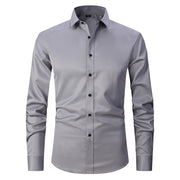 James™ business slim fit button down herreskjorte 